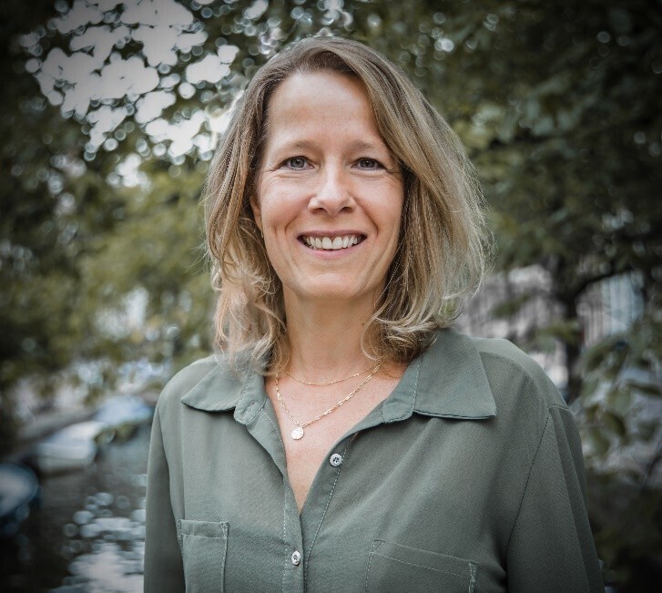 Gitte groene bloes